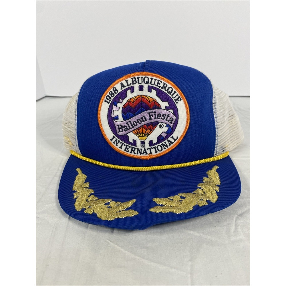 Vintage 1988 Balloon Fiesta Hat Snapback USA – Read, Damaged Bill